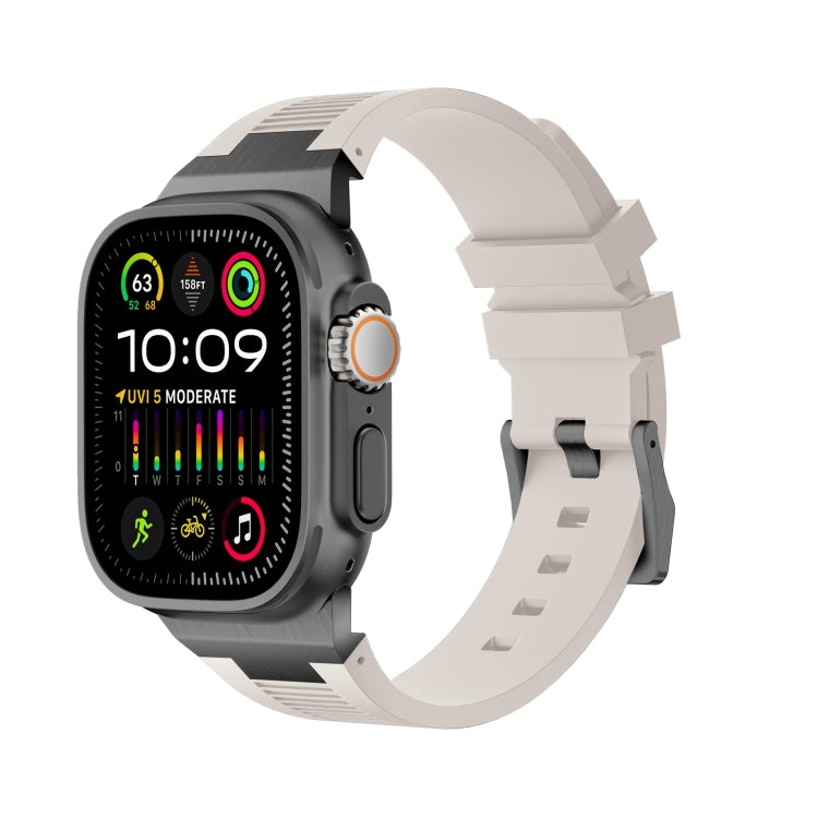 Loners Liquid Silicone Watch Band, For Apple Watch SE 2023 44mm, For Apple Watch Ultra 2 49mm, For Apple Watch Series 9 45mm, For Apple Watch Ultra 49mm, For Apple Watch Series 8 45mm, For Apple Watch SE 2022 44mm