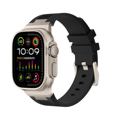 Loners Liquid Silicone Watch Band, For Apple Watch SE 2023 44mm, For Apple Watch Ultra 2 49mm, For Apple Watch Series 9 45mm, For Apple Watch Ultra 49mm, For Apple Watch Series 8 45mm, For Apple Watch SE 2022 44mm