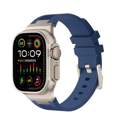 Loners Liquid Silicone Watch Band, For Apple Watch SE 2023 44mm, For Apple Watch Ultra 2 49mm, For Apple Watch Series 9 45mm, For Apple Watch Ultra 49mm, For Apple Watch Series 8 45mm, For Apple Watch SE 2022 44mm