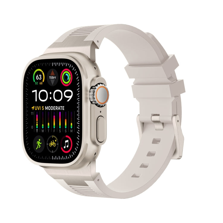 Loners Liquid Silicone Watch Band, For Apple Watch SE 2023 44mm, For Apple Watch Ultra 2 49mm, For Apple Watch Series 9 45mm, For Apple Watch Ultra 49mm, For Apple Watch Series 8 45mm, For Apple Watch SE 2022 44mm