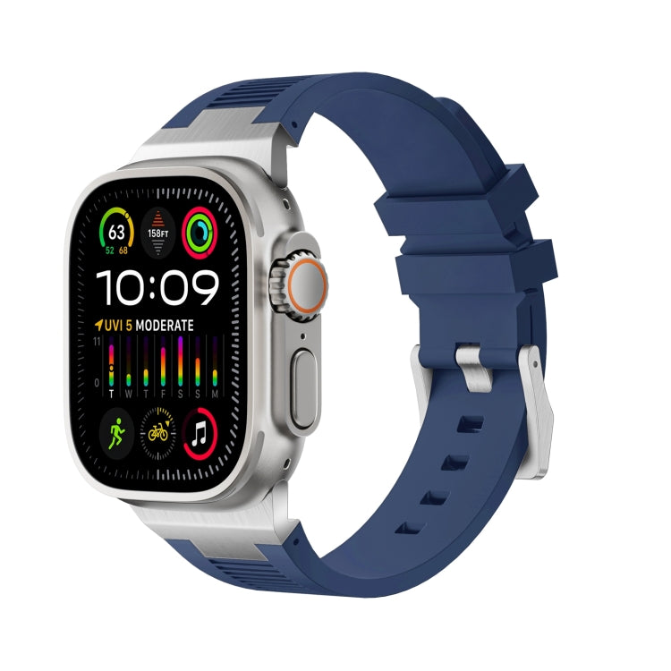 Loners Liquid Silicone Watch Band, For Apple Watch SE 2023 44mm, For Apple Watch Ultra 2 49mm, For Apple Watch Series 9 45mm, For Apple Watch Ultra 49mm, For Apple Watch Series 8 45mm, For Apple Watch SE 2022 44mm