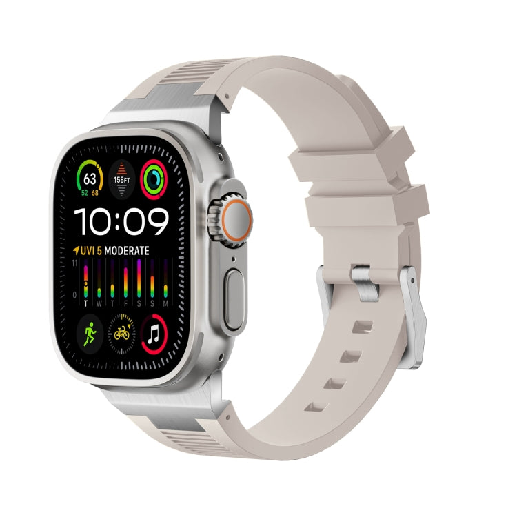 Loners Liquid Silicone Watch Band, For Apple Watch SE 2023 44mm, For Apple Watch Ultra 2 49mm, For Apple Watch Series 9 45mm, For Apple Watch Ultra 49mm, For Apple Watch Series 8 45mm, For Apple Watch SE 2022 44mm