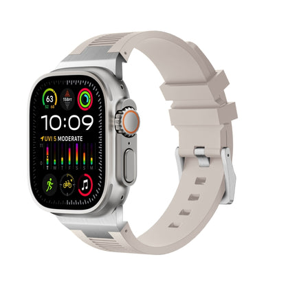 Loners Liquid Silicone Watch Band, For Apple Watch SE 2023 44mm, For Apple Watch Ultra 2 49mm, For Apple Watch Series 9 45mm, For Apple Watch Ultra 49mm, For Apple Watch Series 8 45mm, For Apple Watch SE 2022 44mm