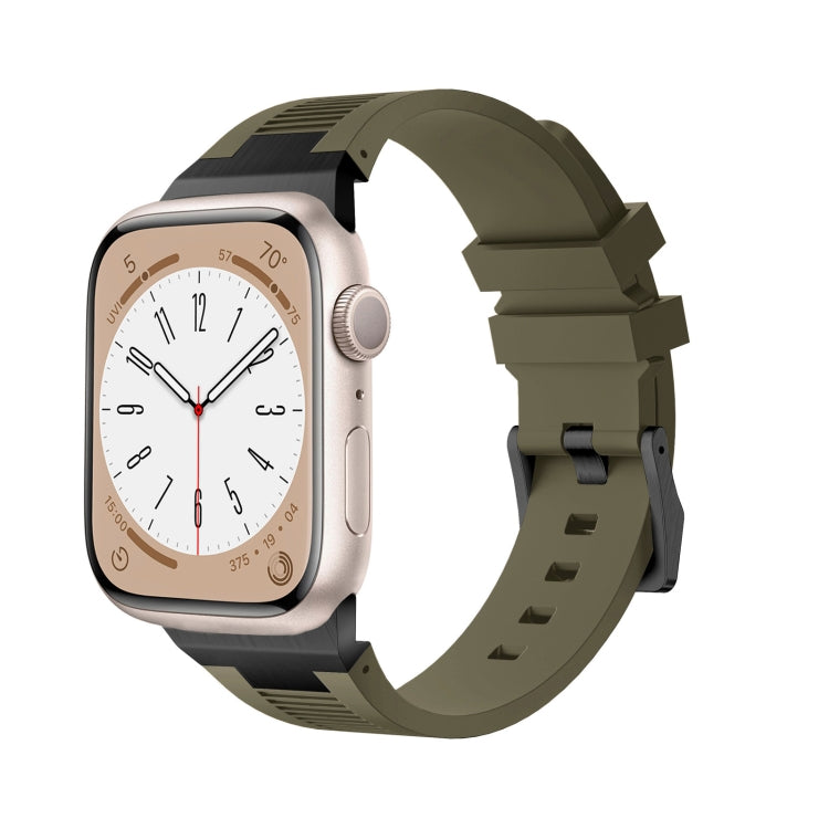 Loners Liquid Silicone Watch Band, For Apple Watch SE 2023 44mm, For Apple Watch Ultra 2 49mm, For Apple Watch Series 9 45mm, For Apple Watch Ultra 49mm, For Apple Watch Series 8 45mm, For Apple Watch SE 2022 44mm