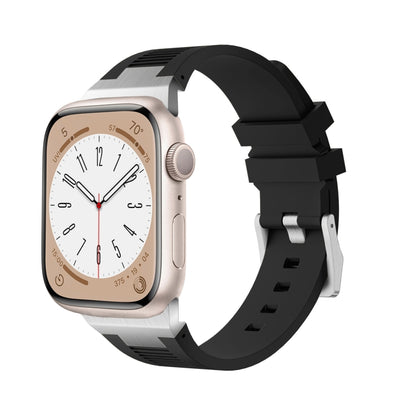 Loners Liquid Silicone Watch Band, For Apple Watch SE 2023 44mm, For Apple Watch Ultra 2 49mm, For Apple Watch Series 9 45mm, For Apple Watch Ultra 49mm, For Apple Watch Series 8 45mm, For Apple Watch SE 2022 44mm