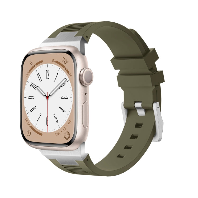 Loners Liquid Silicone Watch Band, For Apple Watch SE 2023 44mm, For Apple Watch Ultra 2 49mm, For Apple Watch Series 9 45mm, For Apple Watch Ultra 49mm, For Apple Watch Series 8 45mm, For Apple Watch SE 2022 44mm