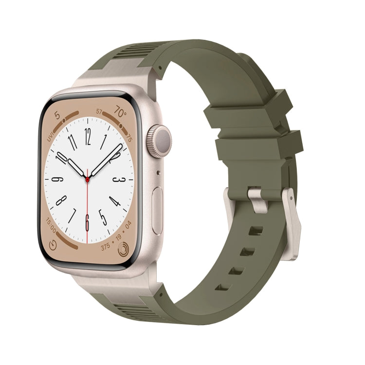 Loners Liquid Silicone Watch Band, For Apple Watch SE 2023 44mm, For Apple Watch Ultra 2 49mm, For Apple Watch Series 9 45mm, For Apple Watch Ultra 49mm, For Apple Watch Series 8 45mm, For Apple Watch SE 2022 44mm