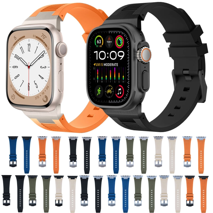 Loners Liquid Silicone Watch Band, For Apple Watch SE 2023 44mm, For Apple Watch Ultra 2 49mm, For Apple Watch Series 9 45mm, For Apple Watch Ultra 49mm, For Apple Watch Series 8 45mm, For Apple Watch SE 2022 44mm