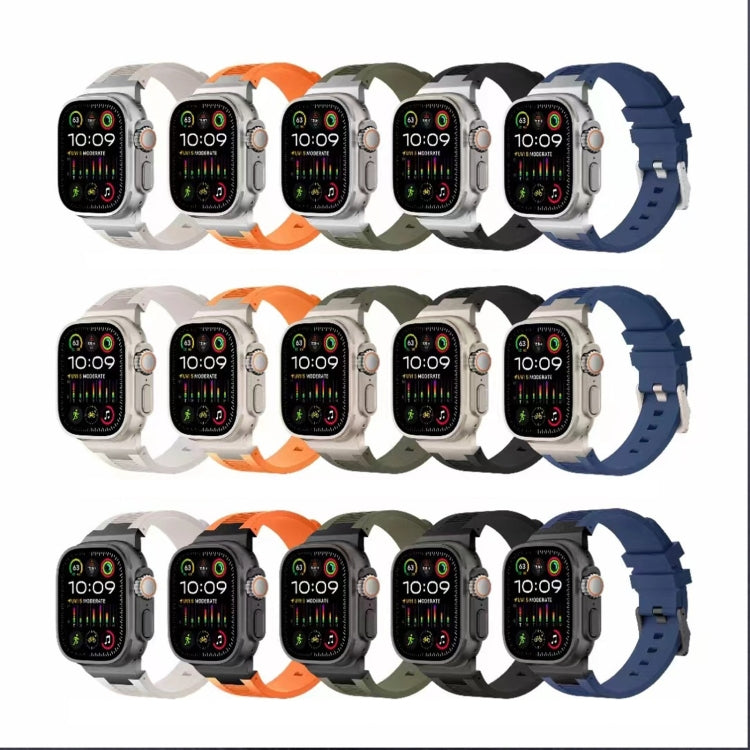 Loners Liquid Silicone Watch Band, For Apple Watch SE 2023 44mm, For Apple Watch Ultra 2 49mm, For Apple Watch Series 9 45mm, For Apple Watch Ultra 49mm, For Apple Watch Series 8 45mm, For Apple Watch SE 2022 44mm