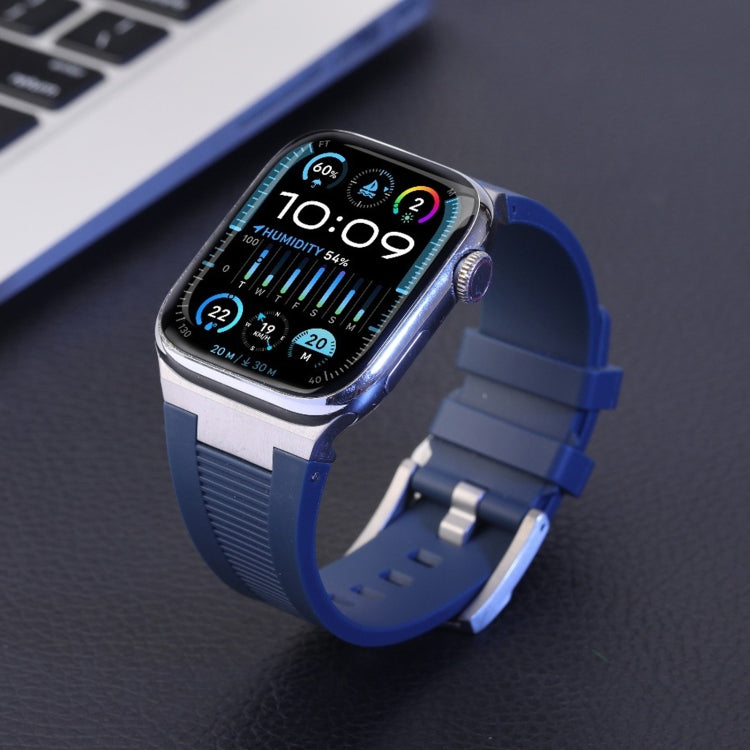 Loners Liquid Silicone Watch Band, For Apple Watch SE 2023 44mm, For Apple Watch Ultra 2 49mm, For Apple Watch Series 9 45mm, For Apple Watch Ultra 49mm, For Apple Watch Series 8 45mm, For Apple Watch SE 2022 44mm