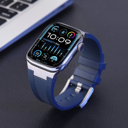 Loners Liquid Silicone Watch Band, For Apple Watch SE 2023 44mm, For Apple Watch Ultra 2 49mm, For Apple Watch Series 9 45mm, For Apple Watch Ultra 49mm, For Apple Watch Series 8 45mm, For Apple Watch SE 2022 44mm
