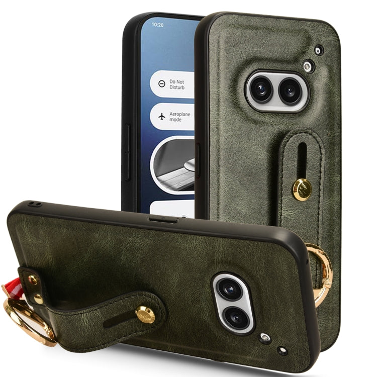 Wristband Leather Back Phone Case, For Nothing Phone 3a Lite, For Nothing CMF Phone 1, For Nothing Phone 2a