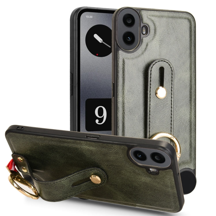 Wristband Leather Back Phone Case, For Nothing Phone 3a Lite, For Nothing CMF Phone 1, For Nothing Phone 2a