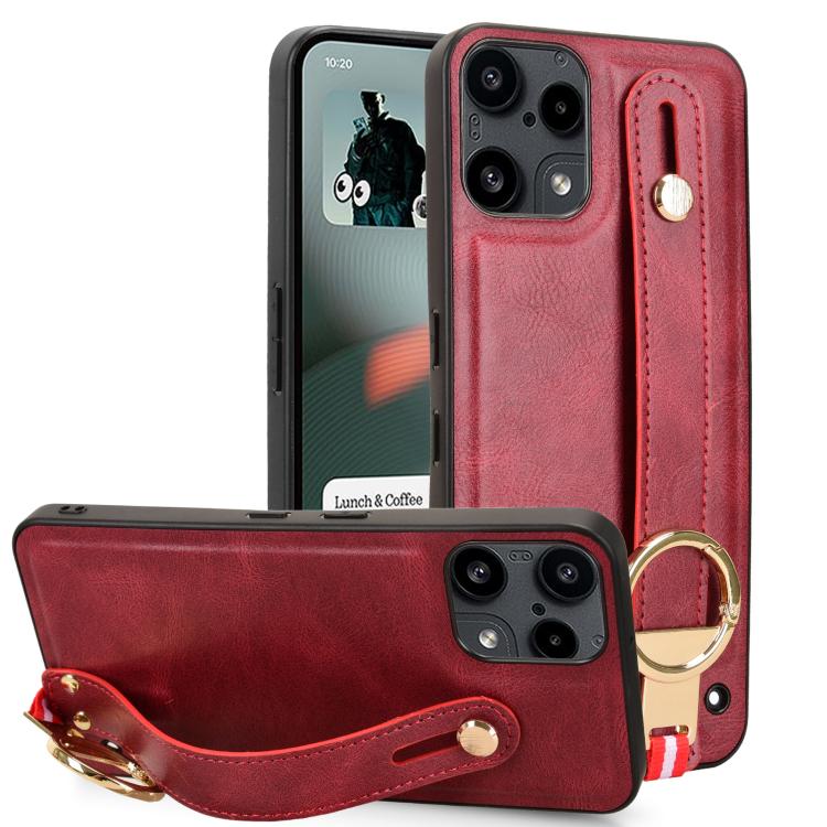 Wristband Leather Back Phone Case, For Nothing Phone 3a Lite, For Nothing CMF Phone 1, For Nothing Phone 2a