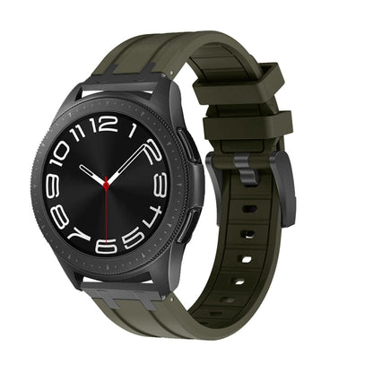 Flat Head Silicone Watch Band, 20mm, 22mm