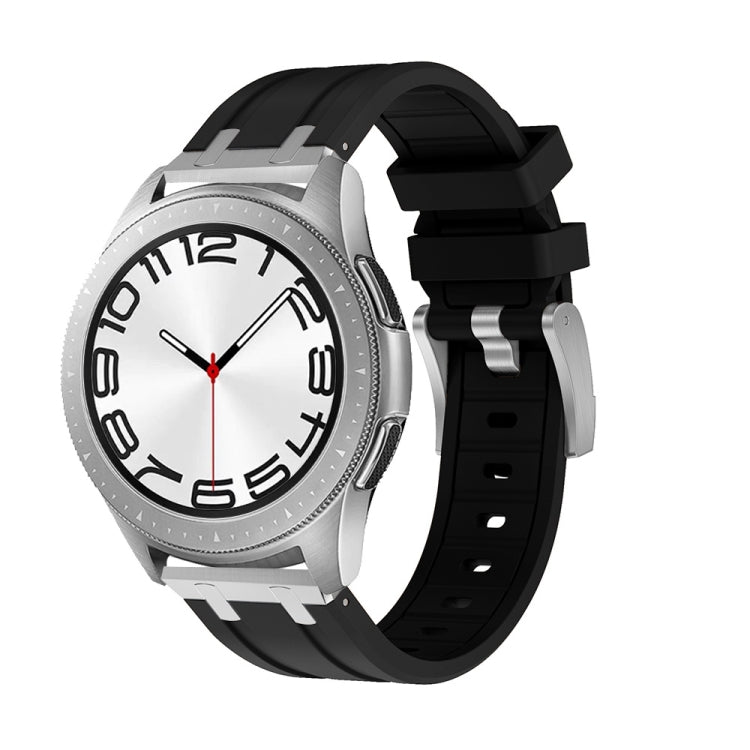 Flat Head Silicone Watch Band, 20mm, 22mm