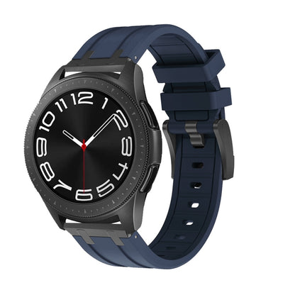 Flat Head Silicone Watch Band, 20mm, 22mm