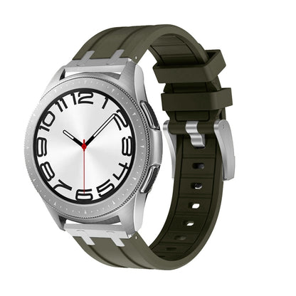 Flat Head Silicone Watch Band, 20mm, 22mm