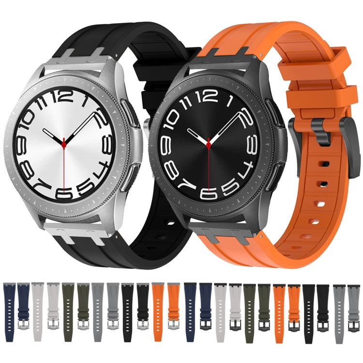Flat Head Silicone Watch Band, 20mm, 22mm
