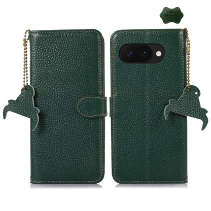 Genuine Leather Litchi Texture RFID Leather Phone Case, For Google Pixel 11 Pro XL, For Google Pixel 11 / 11 Pro, For Google Pixel 10a, For Google Pixel 10 / 9, For Google Pixel 9a, For Google Pixel 10 Pro / 9 Pro