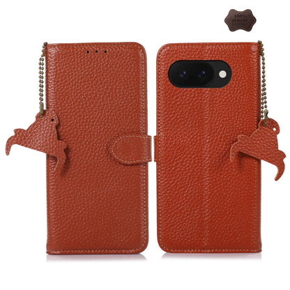 Genuine Leather Litchi Texture RFID Leather Phone Case, For Google Pixel 11 Pro XL, For Google Pixel 11 / 11 Pro, For Google Pixel 10a, For Google Pixel 10 / 9, For Google Pixel 9a, For Google Pixel 10 Pro / 9 Pro
