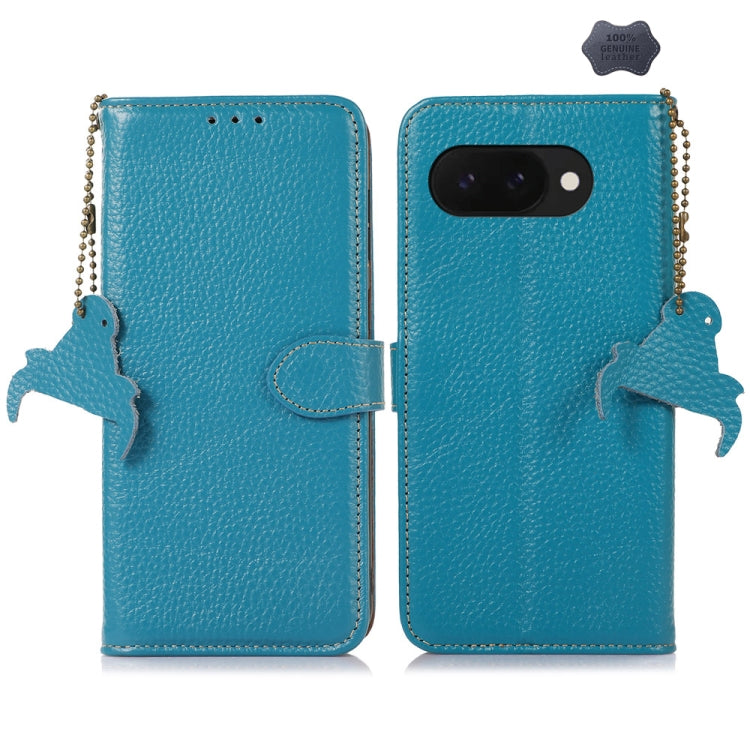 Genuine Leather Litchi Texture RFID Leather Phone Case, For Google Pixel 11 Pro XL, For Google Pixel 11 / 11 Pro, For Google Pixel 10a, For Google Pixel 10 / 9, For Google Pixel 9a, For Google Pixel 10 Pro / 9 Pro