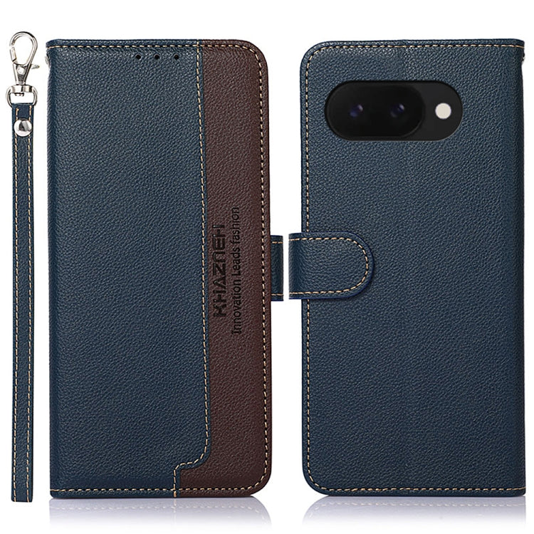 KHAZNEH Litchi Texture Leather RFID Phone Case, For Google Pixel 11 Pro XL, For Google Pixel 11 / 11 Pro, For Google Pixel 10a, For Google Pixel 10 Pro / 9 Pro, For Google Pixel 10 / 9, For Google Pixel 9a