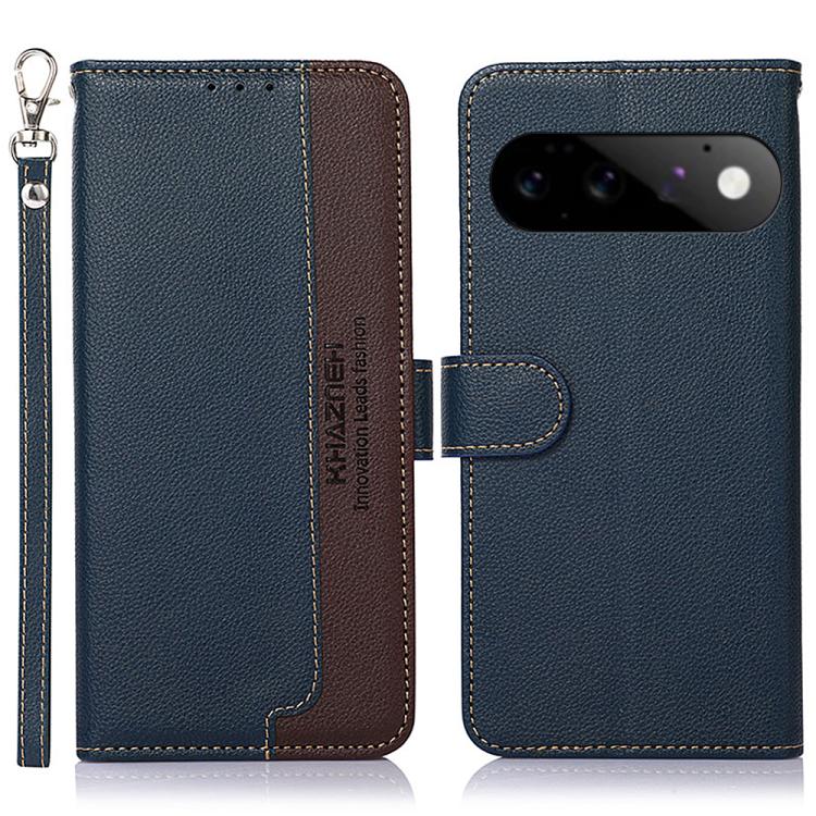 KHAZNEH Litchi Texture Leather RFID Phone Case, For Google Pixel 11 Pro XL, For Google Pixel 11 / 11 Pro, For Google Pixel 10a, For Google Pixel 10 Pro / 9 Pro, For Google Pixel 10 / 9, For Google Pixel 9a