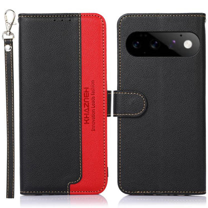KHAZNEH Litchi Texture Leather RFID Phone Case, For Google Pixel 11 Pro XL, For Google Pixel 11 / 11 Pro, For Google Pixel 10a, For Google Pixel 10 Pro / 9 Pro, For Google Pixel 10 / 9, For Google Pixel 9a