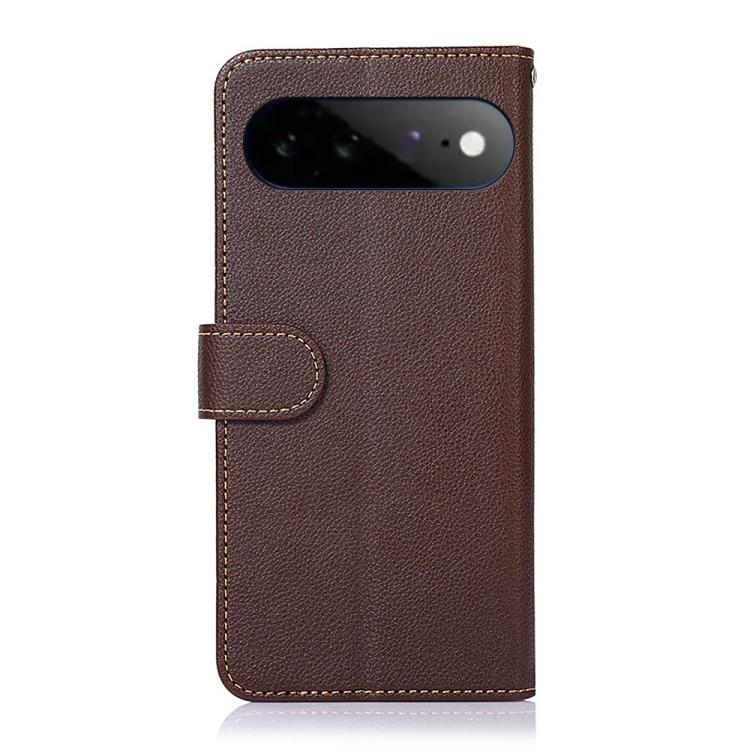 KHAZNEH Litchi Texture Leather RFID Phone Case, For Google Pixel 11 Pro XL, For Google Pixel 11 / 11 Pro, For Google Pixel 10a, For Google Pixel 10 Pro / 9 Pro, For Google Pixel 10 / 9, For Google Pixel 9a