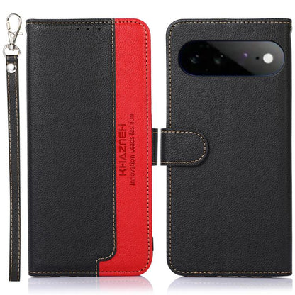 KHAZNEH Litchi Texture Leather RFID Phone Case, For Google Pixel 11 Pro XL, For Google Pixel 11 / 11 Pro, For Google Pixel 10a, For Google Pixel 10 Pro / 9 Pro, For Google Pixel 10 / 9, For Google Pixel 9a