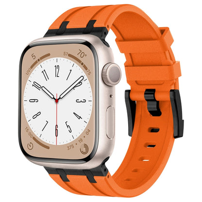 Stone Grain Liquid Silicone Watch Band, For Apple Watch SE 2023 44mm, For Apple Watch Ultra 2 49mm, For Apple Watch Series 9 45mm, For Apple Watch Ultra 49mm, For Apple Watch Series 8 45mm, For Apple Watch SE 2022 44mm, For Apple Watch Series 7 45mm   ...