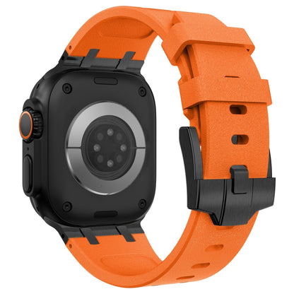 Stone Grain Liquid Silicone Watch Band, For Apple Watch SE 2023 44mm, For Apple Watch Ultra 2 49mm, For Apple Watch Series 9 45mm, For Apple Watch Ultra 49mm, For Apple Watch Series 8 45mm, For Apple Watch SE 2022 44mm, For Apple Watch Series 7 45mm   ...