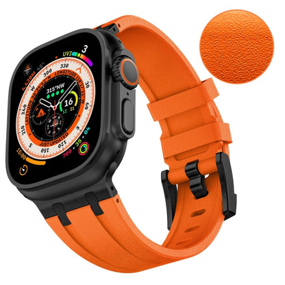 Stone Grain Liquid Silicone Watch Band, For Apple Watch SE 2023 44mm, For Apple Watch Ultra 2 49mm, For Apple Watch Series 9 45mm, For Apple Watch Ultra 49mm, For Apple Watch Series 8 45mm, For Apple Watch SE 2022 44mm, For Apple Watch Series 7 45mm   ...