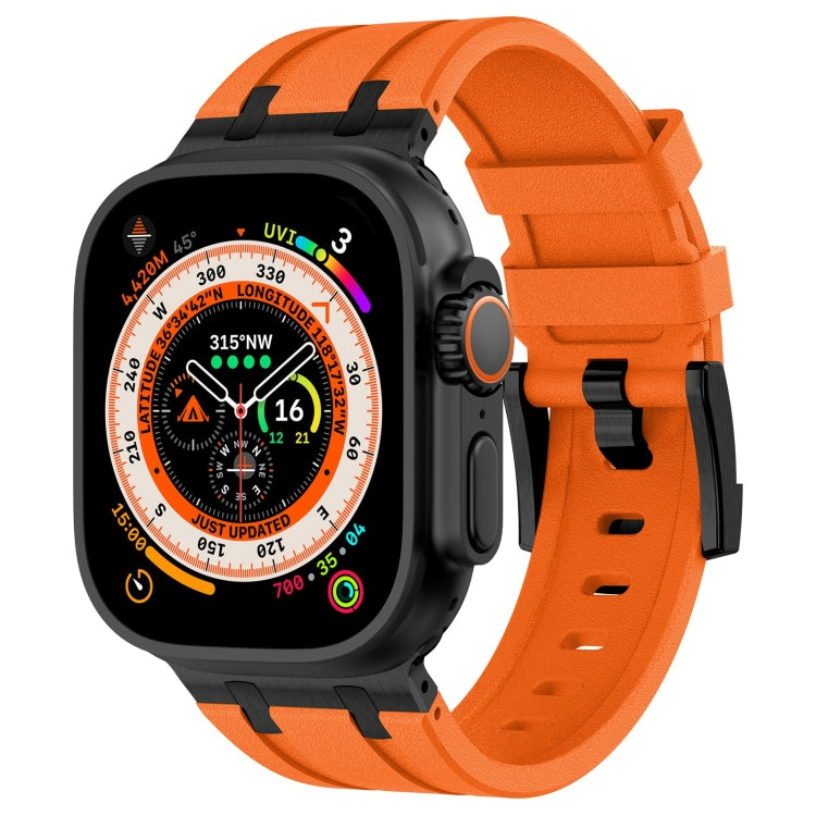 Stone Grain Liquid Silicone Watch Band, For Apple Watch SE 2023 44mm, For Apple Watch Ultra 2 49mm, For Apple Watch Series 9 45mm, For Apple Watch Ultra 49mm, For Apple Watch Series 8 45mm, For Apple Watch SE 2022 44mm, For Apple Watch Series 7 45mm   ...