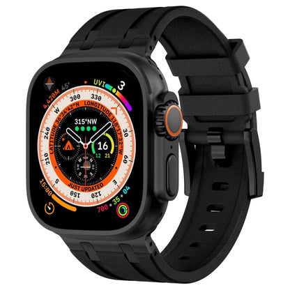 Stone Grain Liquid Silicone Watch Band, For Apple Watch SE 2023 44mm, For Apple Watch Ultra 2 49mm, For Apple Watch Series 9 45mm, For Apple Watch Ultra 49mm, For Apple Watch Series 8 45mm, For Apple Watch SE 2022 44mm, For Apple Watch Series 7 45mm   ...