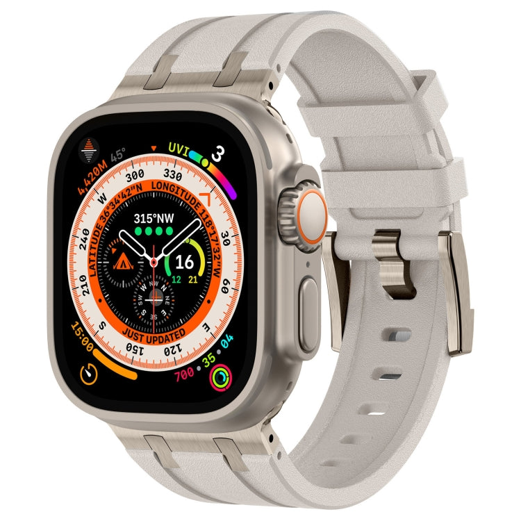 Stone Grain Liquid Silicone Watch Band, For Apple Watch SE 2023 44mm, For Apple Watch Ultra 2 49mm, For Apple Watch Series 9 45mm, For Apple Watch Ultra 49mm, For Apple Watch Series 8 45mm, For Apple Watch SE 2022 44mm, For Apple Watch Series 7 45mm   ...
