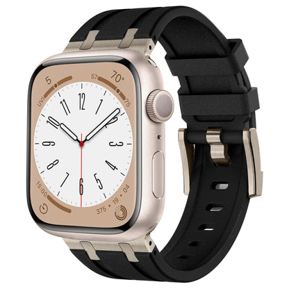 Stone Grain Liquid Silicone Watch Band, For Apple Watch SE 2023 44mm, For Apple Watch Ultra 2 49mm, For Apple Watch Series 9 45mm, For Apple Watch Ultra 49mm, For Apple Watch Series 8 45mm, For Apple Watch SE 2022 44mm, For Apple Watch Series 7 45mm   ...