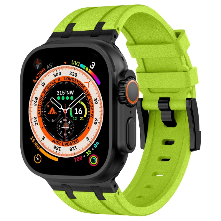 Stone Grain Liquid Silicone Watch Band, For Apple Watch SE 2023 44mm, For Apple Watch Ultra 2 49mm, For Apple Watch Series 9 45mm, For Apple Watch Ultra 49mm, For Apple Watch Series 8 45mm, For Apple Watch SE 2022 44mm, For Apple Watch Series 7 45mm   ...