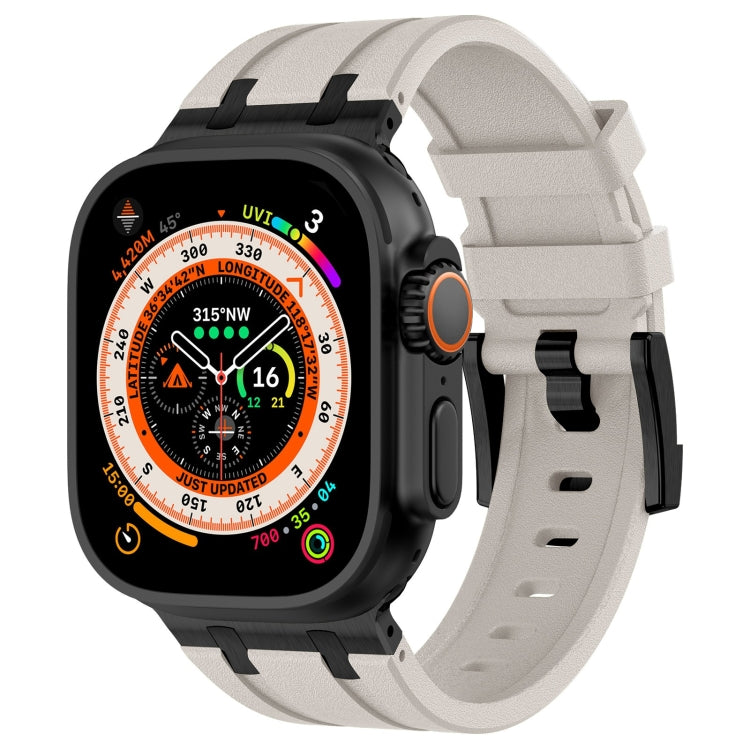 Stone Grain Liquid Silicone Watch Band, For Apple Watch SE 2023 44mm, For Apple Watch Ultra 2 49mm, For Apple Watch Series 9 45mm, For Apple Watch Ultra 49mm, For Apple Watch Series 8 45mm, For Apple Watch SE 2022 44mm, For Apple Watch Series 7 45mm   ...