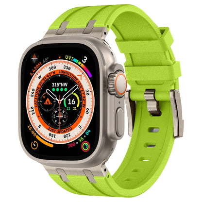 Stone Grain Liquid Silicone Watch Band, For Apple Watch SE 2023 44mm, For Apple Watch Ultra 2 49mm, For Apple Watch Series 9 45mm, For Apple Watch Ultra 49mm, For Apple Watch Series 8 45mm, For Apple Watch SE 2022 44mm, For Apple Watch Series 7 45mm   ...