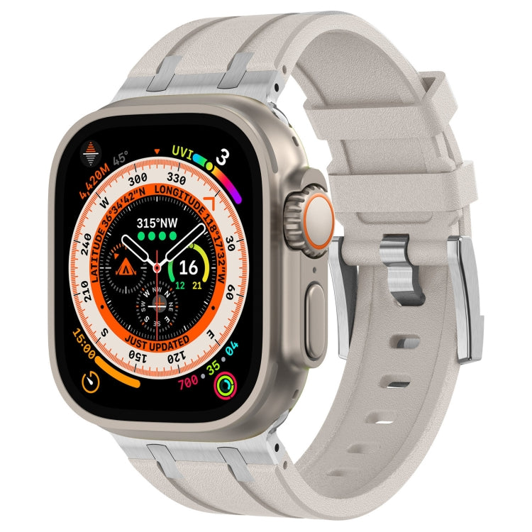 Stone Grain Liquid Silicone Watch Band, For Apple Watch SE 2023 44mm, For Apple Watch Ultra 2 49mm, For Apple Watch Series 9 45mm, For Apple Watch Ultra 49mm, For Apple Watch Series 8 45mm, For Apple Watch SE 2022 44mm, For Apple Watch Series 7 45mm   ...