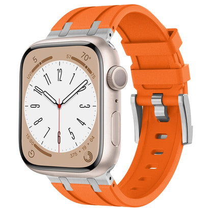 Stone Grain Liquid Silicone Watch Band, For Apple Watch SE 2023 44mm, For Apple Watch Ultra 2 49mm, For Apple Watch Series 9 45mm, For Apple Watch Ultra 49mm, For Apple Watch Series 8 45mm, For Apple Watch SE 2022 44mm, For Apple Watch Series 7 45mm   ...
