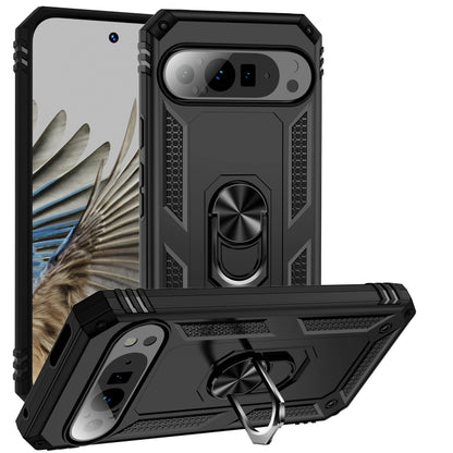 Shockproof TPU + PC Phone Case with Holder, For Google Pixel 11 Pro XL, For Google Pixel 11 / Pixel 11 Pro, For Google Pixel 10a, For Google Pixel 10 Pro XL, For Google Pixel 10 Pro, For Google Pixel 10, For Google Pixel 9a, For Google Pixel 9 Pro XL  ...