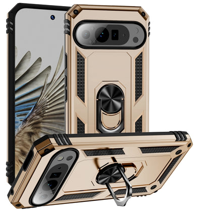 Shockproof TPU + PC Phone Case with Holder, For Google Pixel 11 Pro XL, For Google Pixel 11 / Pixel 11 Pro, For Google Pixel 10a, For Google Pixel 10 Pro XL, For Google Pixel 10 Pro, For Google Pixel 10, For Google Pixel 9a, For Google Pixel 9 Pro XL  ...
