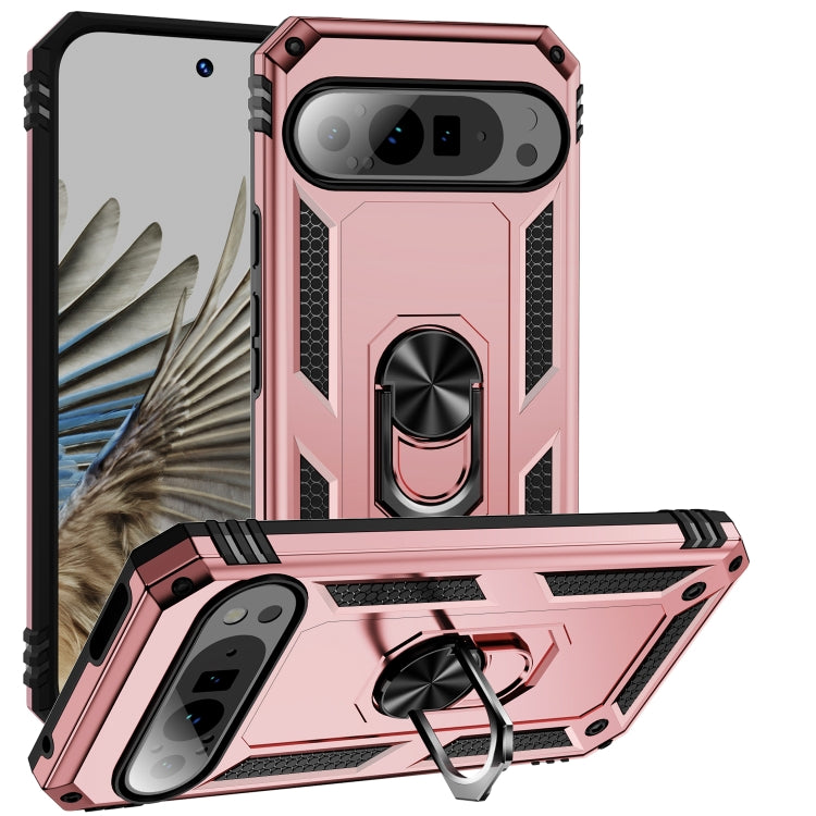 Shockproof TPU + PC Phone Case with Holder, For Google Pixel 11 Pro XL, For Google Pixel 11 / Pixel 11 Pro, For Google Pixel 10a, For Google Pixel 10 Pro XL, For Google Pixel 10 Pro, For Google Pixel 10, For Google Pixel 9a, For Google Pixel 9 Pro XL  ...