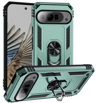 Shockproof TPU + PC Phone Case with Holder, For Google Pixel 11 Pro XL, For Google Pixel 11 / Pixel 11 Pro, For Google Pixel 10a, For Google Pixel 10 Pro XL, For Google Pixel 10 Pro, For Google Pixel 10, For Google Pixel 9a, For Google Pixel 9 Pro XL  ...