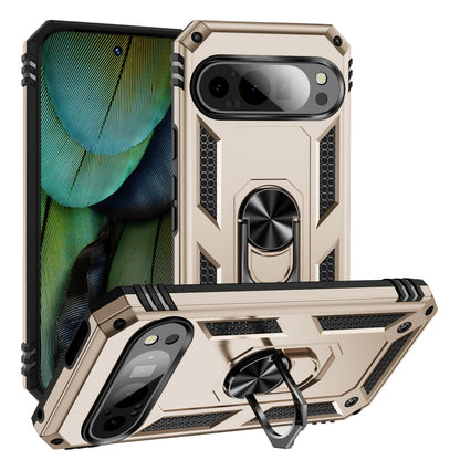 Shockproof TPU + PC Phone Case with Holder, For Google Pixel 11 Pro XL, For Google Pixel 11 / Pixel 11 Pro, For Google Pixel 10a, For Google Pixel 10 Pro XL, For Google Pixel 10 Pro, For Google Pixel 10, For Google Pixel 9a, For Google Pixel 9 Pro XL  ...