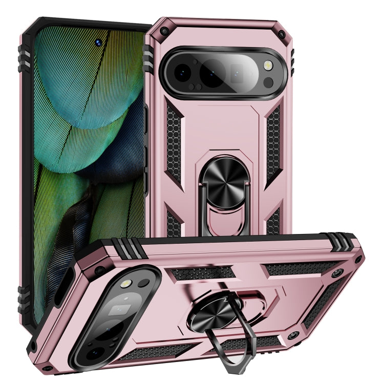 Shockproof TPU + PC Phone Case with Holder, For Google Pixel 11 Pro XL, For Google Pixel 11 / Pixel 11 Pro, For Google Pixel 10a, For Google Pixel 10 Pro XL, For Google Pixel 10 Pro, For Google Pixel 10, For Google Pixel 9a, For Google Pixel 9 Pro XL  ...