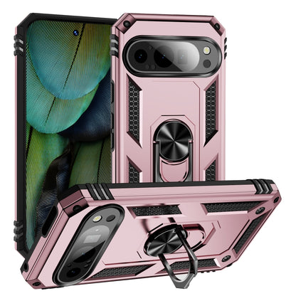 Shockproof TPU + PC Phone Case with Holder, For Google Pixel 11 Pro XL, For Google Pixel 11 / Pixel 11 Pro, For Google Pixel 10a, For Google Pixel 10 Pro XL, For Google Pixel 10 Pro, For Google Pixel 10, For Google Pixel 9a, For Google Pixel 9 Pro XL  ...
